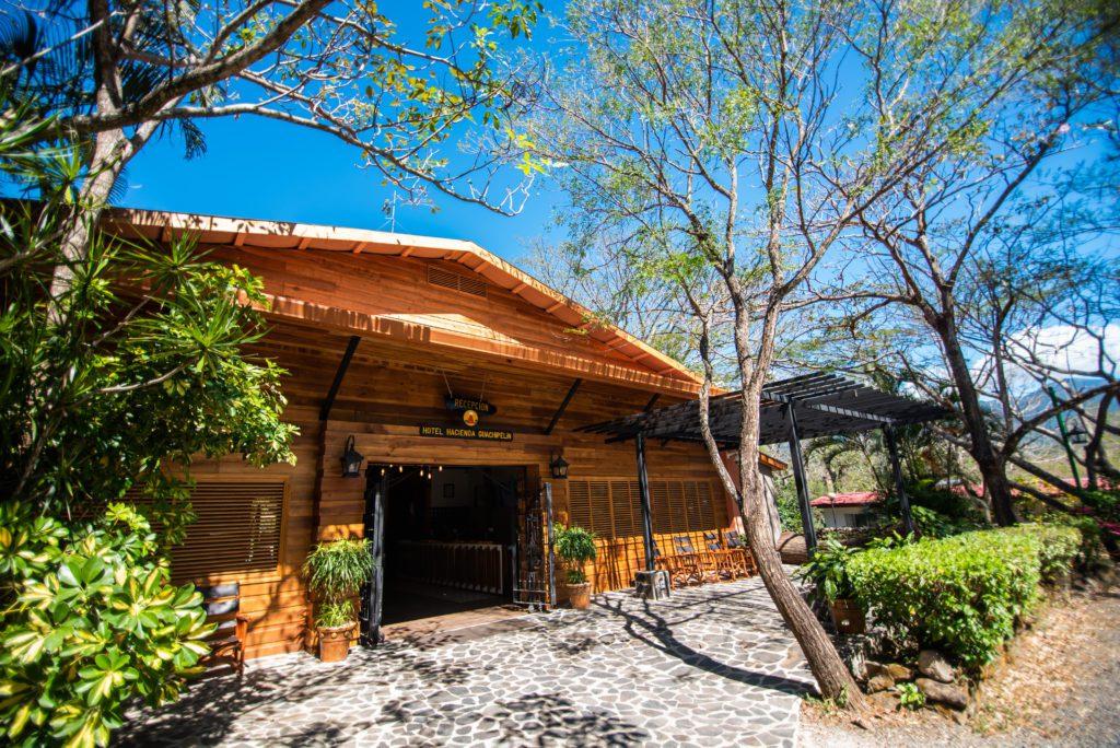 Costa Rica hotel surrounded by tropical landscape